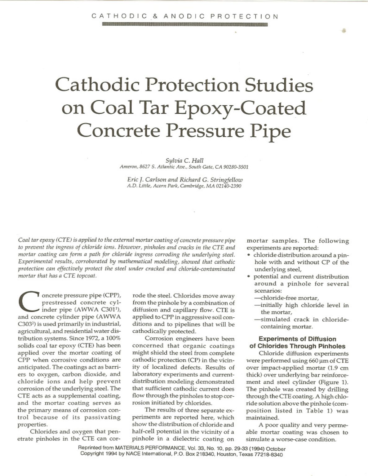 Corrosion Protection ACPPA